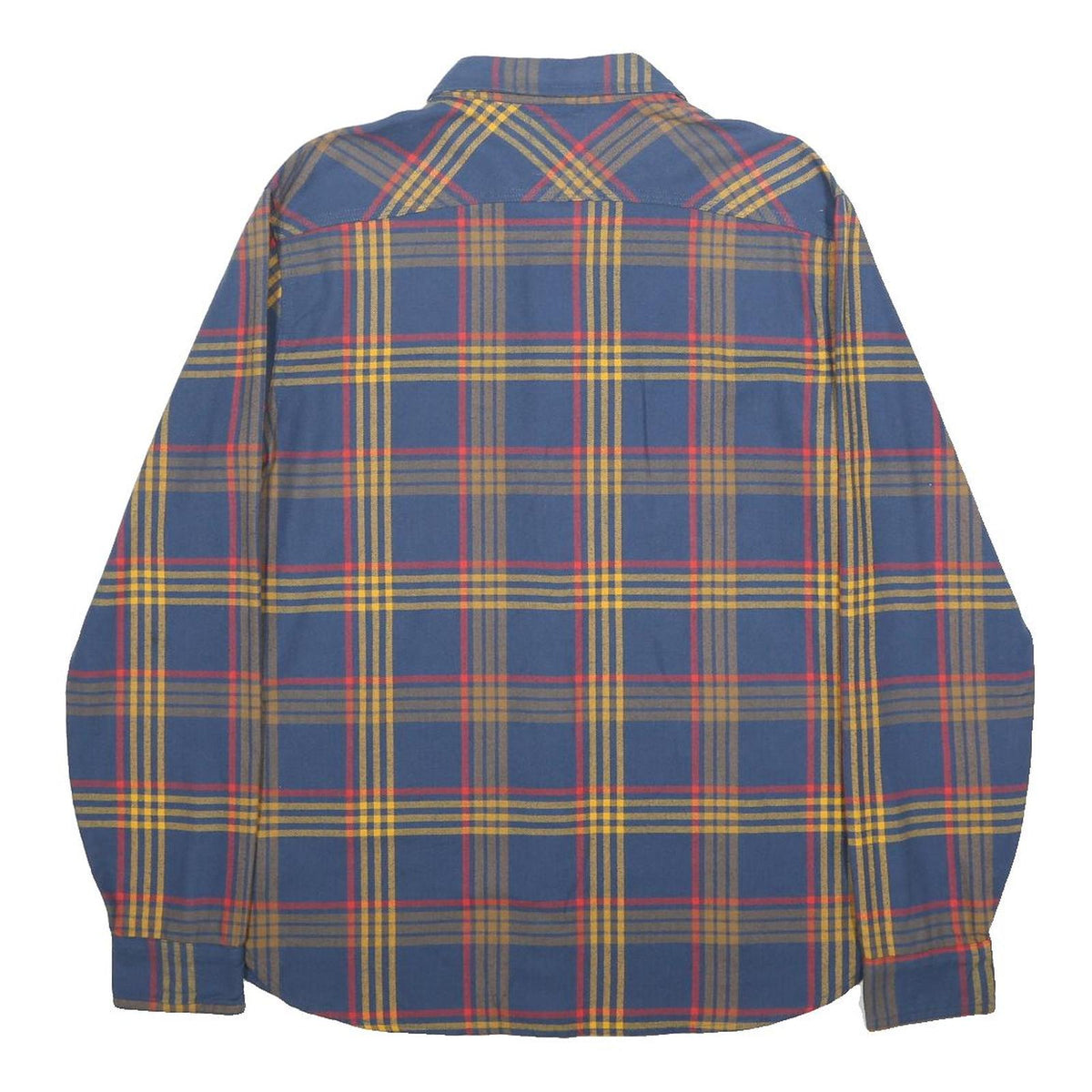 LEVI'S Mens Blue Yellow Red Check Shirt M Cotton Casual Button Pocket