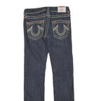 TRUE RELIGION Womens Dark Blue Regular Jeans Denim W27 L29 Classic Cotton Zip