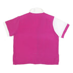 YOUR WAY Womens Pink & White Printed Shirt Short Sleeve Collared XL Polyester