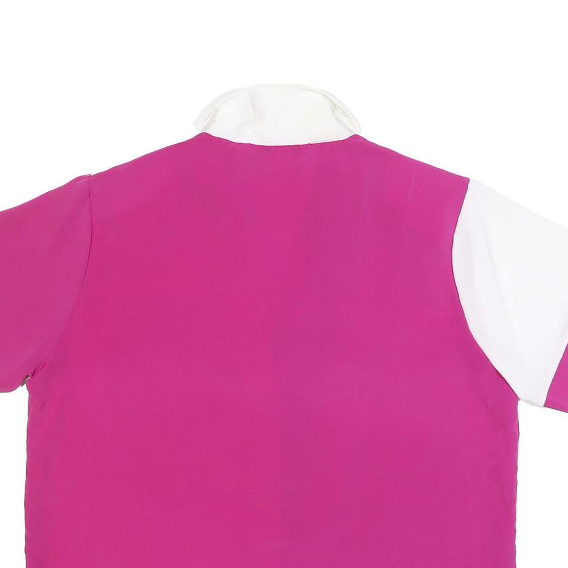 YOUR WAY Womens Pink & White Printed Shirt Short Sleeve Collared XL Polyester