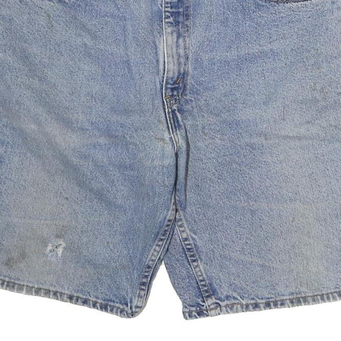LEVI'S Mens Denim Blue Casual Shorts L W36 Classic Cotton Button Closure