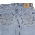 LEVI'S Mens Denim Blue Casual Shorts L W36 Classic Cotton Button Closure