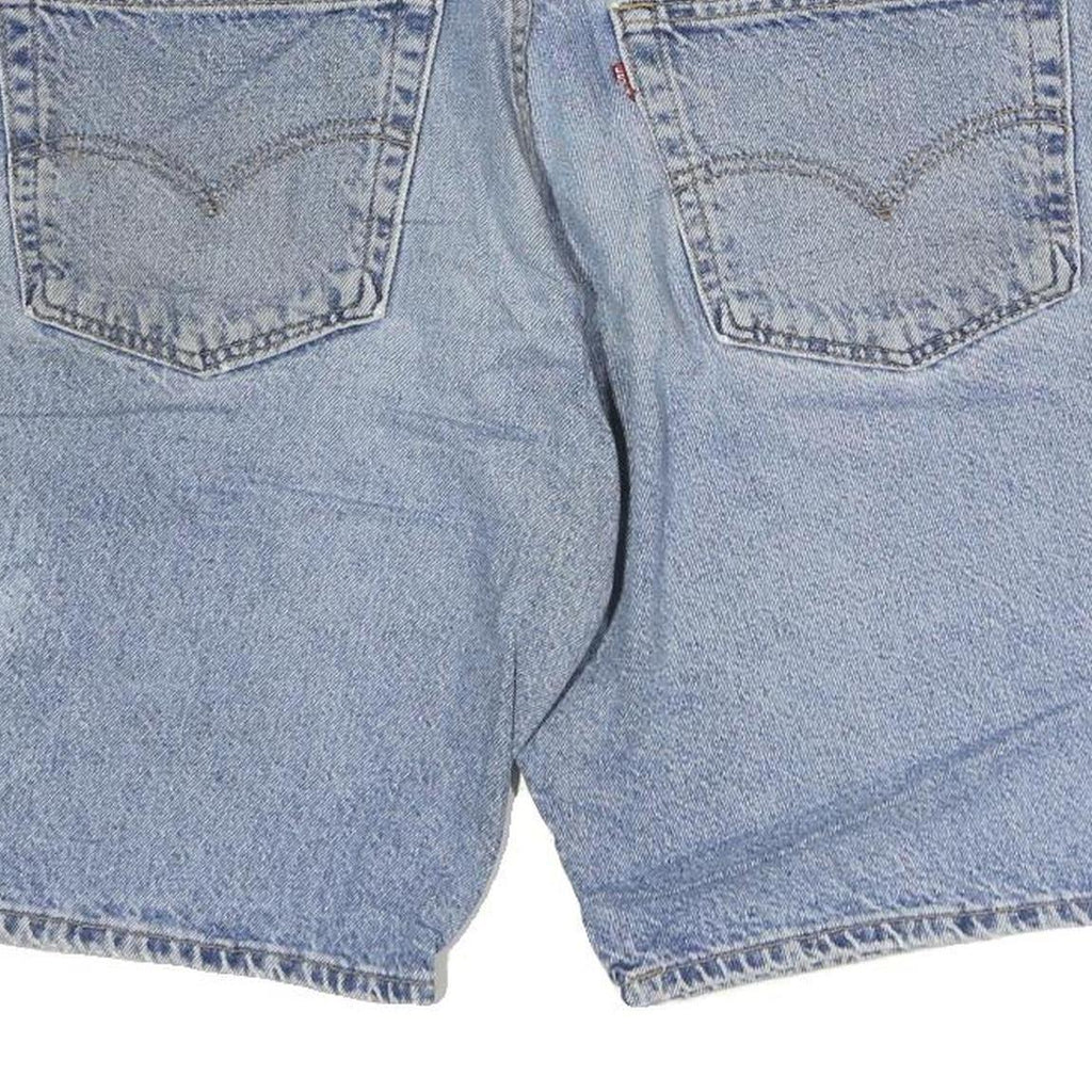 LEVI'S Mens Denim Blue Casual Shorts L W36 Classic Cotton Button Closure