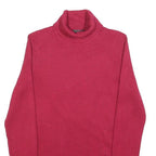 SPENSE Womens Red Plain Jumper Roll Neck Basic Knit M Stylish Lightweight