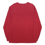 POLO RALPH LAUREN Mens Red Long Sleeve Crew Neck Cotton Sleepwear T-Shirt XL