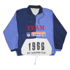 CAPRICIO Mens Blue Navy Nylon Zip Jacket M Team 1966 Admirals Cup