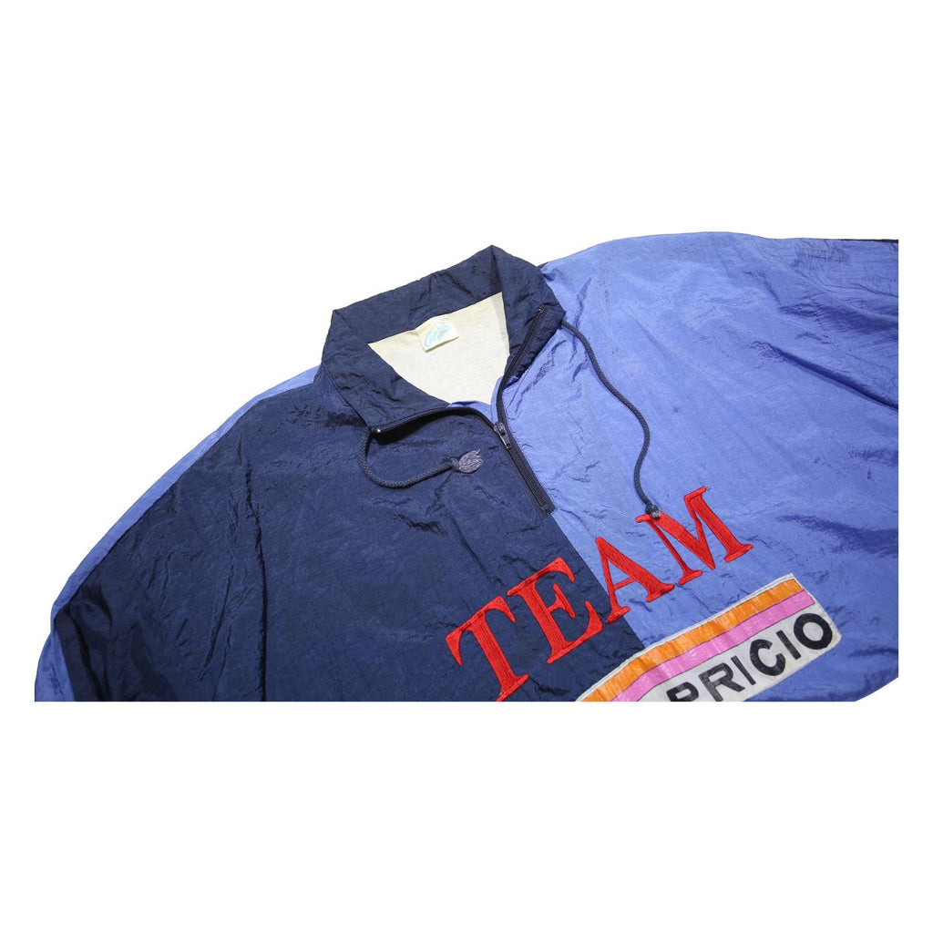 CAPRICIO Mens Blue Navy Nylon Zip Jacket M Team 1966 Admirals Cup