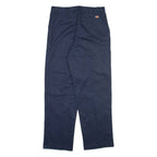 DICKIES Mens Trousers Blue Regular Straight W32 L30