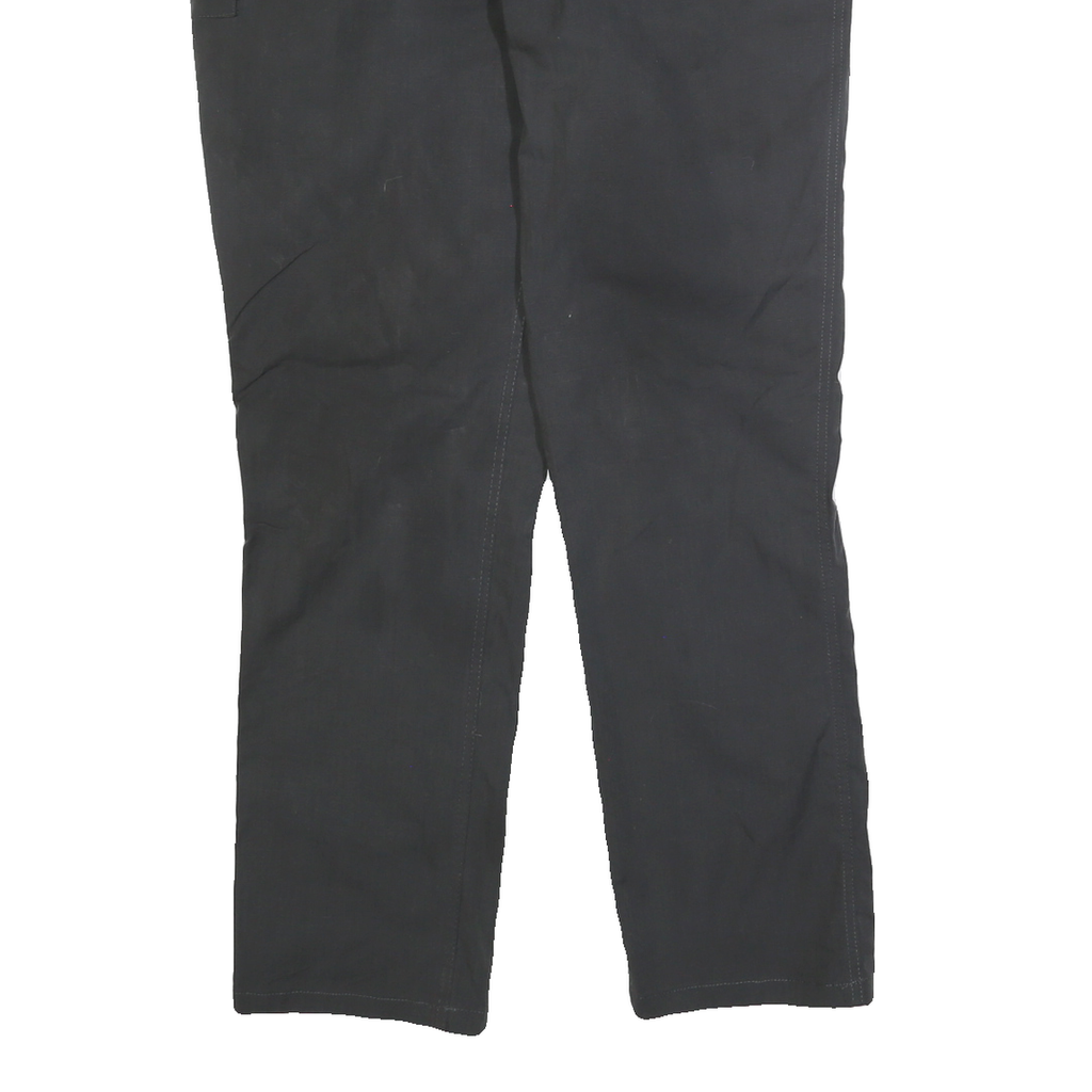 CARHARTT Mens Cotton Blend Black Relaxed Straight Trousers W32 L30 Workwear