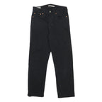 LEVI'S Big E Womens Jeans Black Regular Straight Denim W26 L26 Button Closure