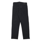 LEVI'S Big E Womens Jeans Black Regular Straight Denim W26 L26 Button Closure
