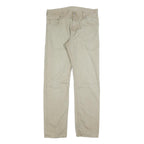 CARHARTT Mens Jeans Beige Regular Straight Cotton Blend W32 L34 Casual Durable