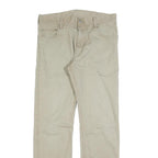 CARHARTT Mens Jeans Beige Regular Straight Cotton Blend W32 L34 Casual Durable