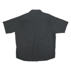 WRANGLER Mens Black Cotton Blend Short Sleeve Shirt XL Button Pockets Casual