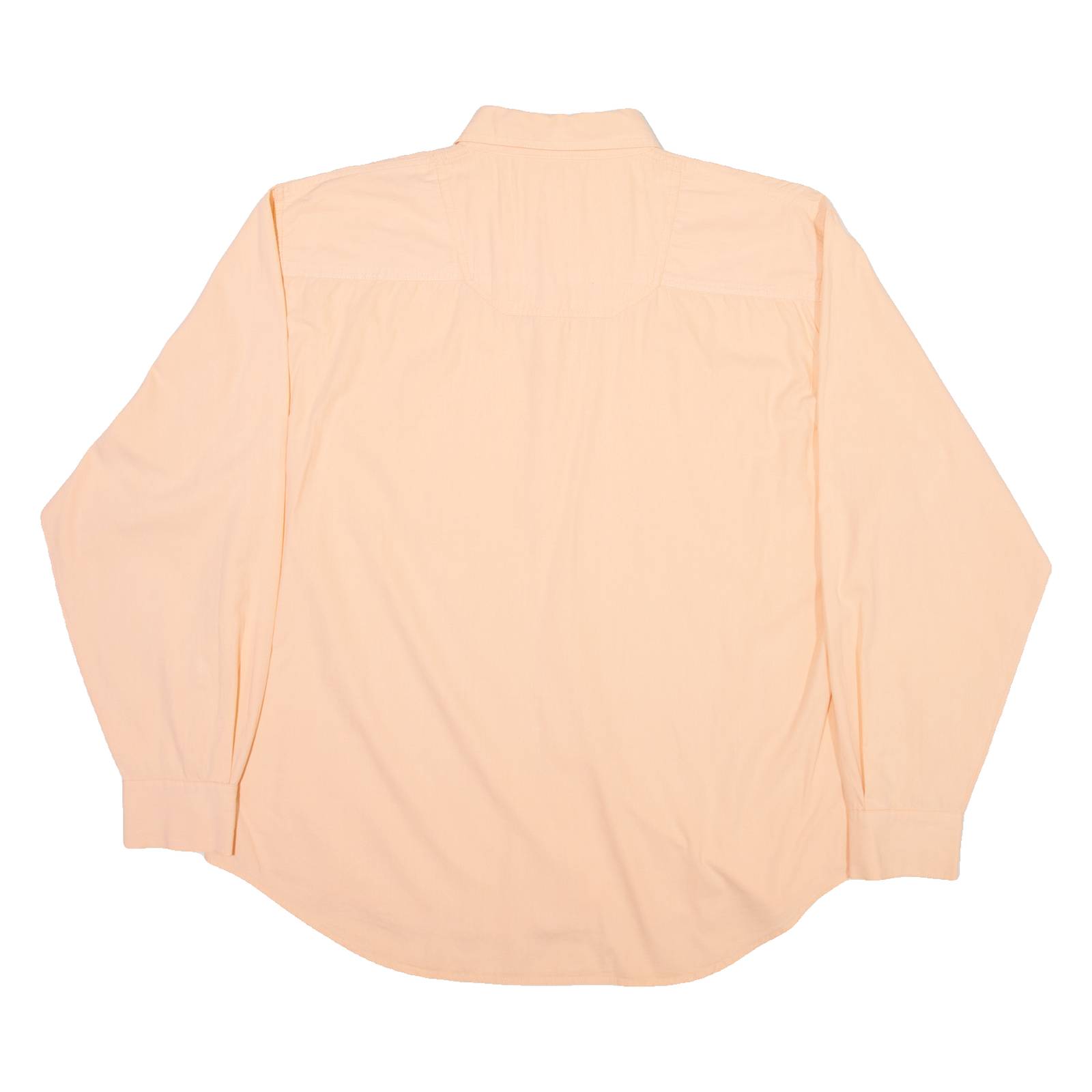BOX Mens Plain Shirt Pink Long Sleeve M
