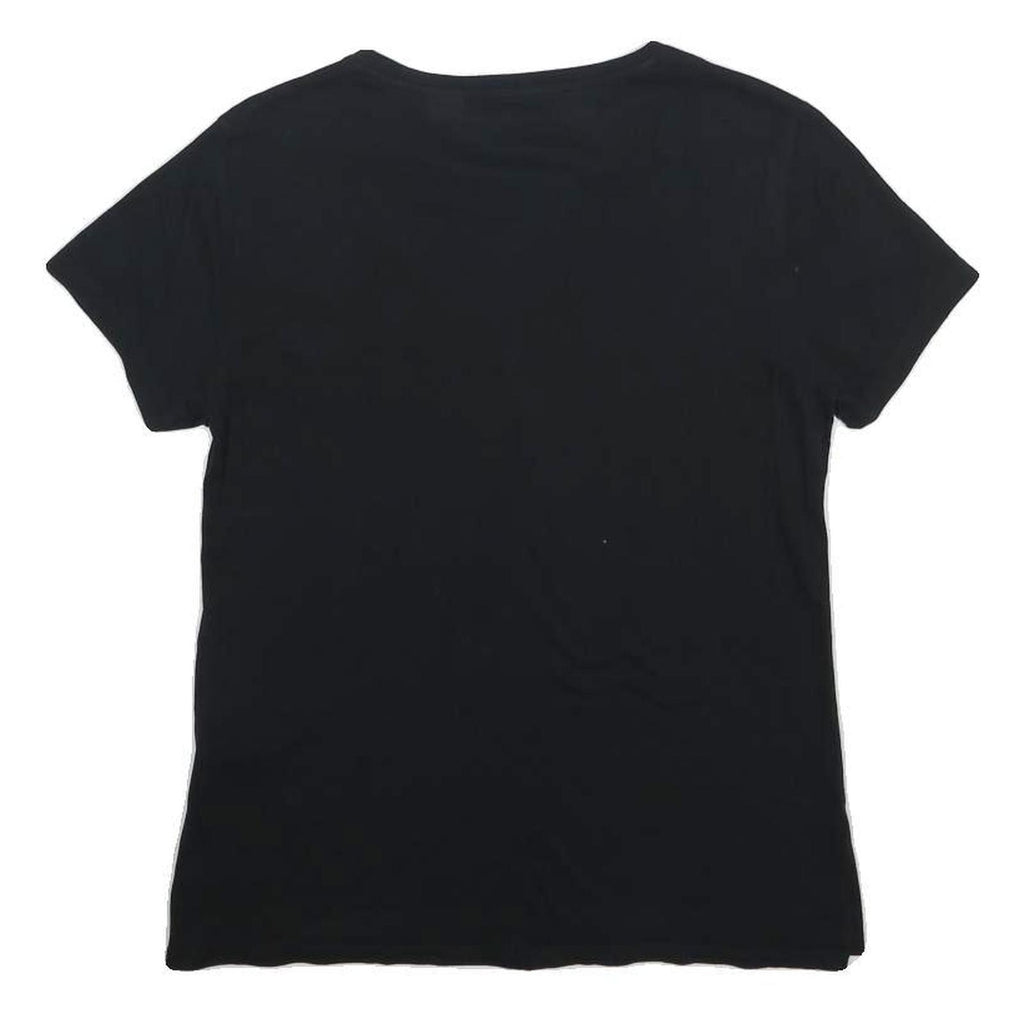 LEVI'S Womens Black New York Graphic T-Shirt S Short Sleeve Crew Neck Cotton