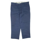 DICKIES Mens Trousers Blue Regular Tapered W38 L28