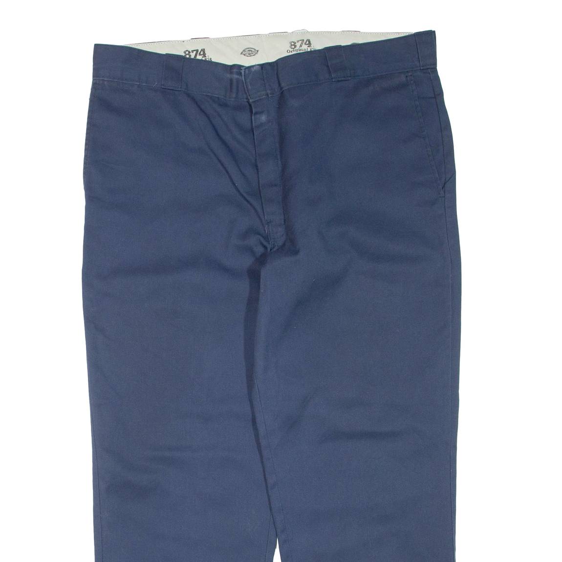 DICKIES Mens Trousers Blue Regular Tapered W38 L28