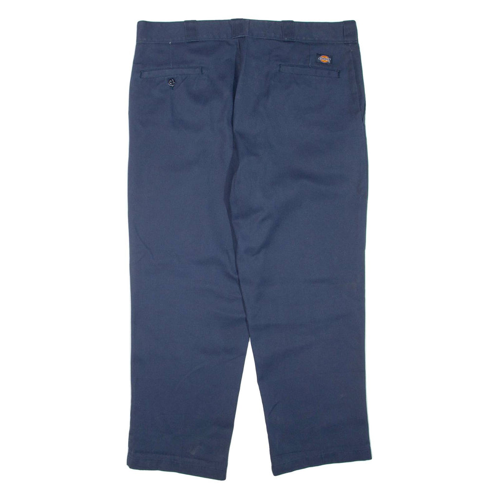 DICKIES Mens Trousers Blue Regular Tapered W38 L28