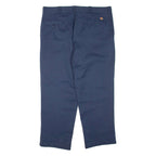 DICKIES Mens Trousers Blue Regular Tapered W38 L28