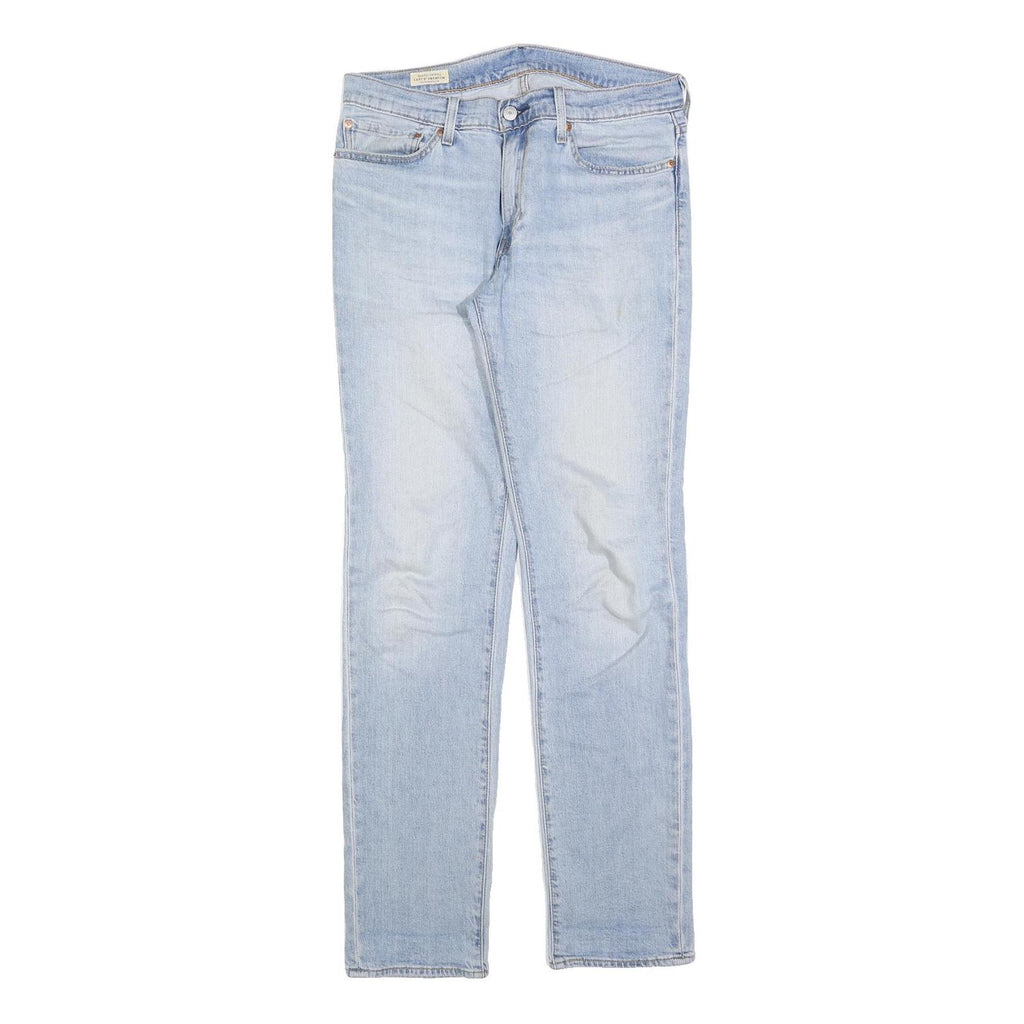 LEVI'S 511 BIG E Mens Jeans Blue Slim Skinny Denim Light W32 L34 Classic Button