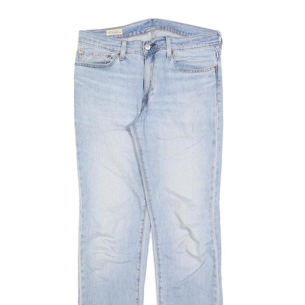 LEVI'S 511 BIG E Mens Jeans Blue Slim Skinny Denim Light W32 L34 Classic Button