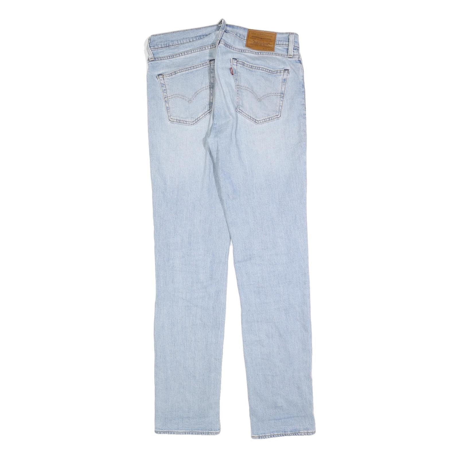 LEVI'S 511 BIG E Mens Jeans Blue Slim Skinny Denim Light W32 L34 Classic Button