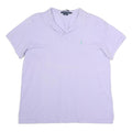 RALPH LAUREN Mens Lavender Short Sleeve Plain XL Cotton Polo Shirt Classic Style