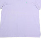 RALPH LAUREN Mens Lavender Short Sleeve Plain XL Cotton Polo Shirt Classic Style