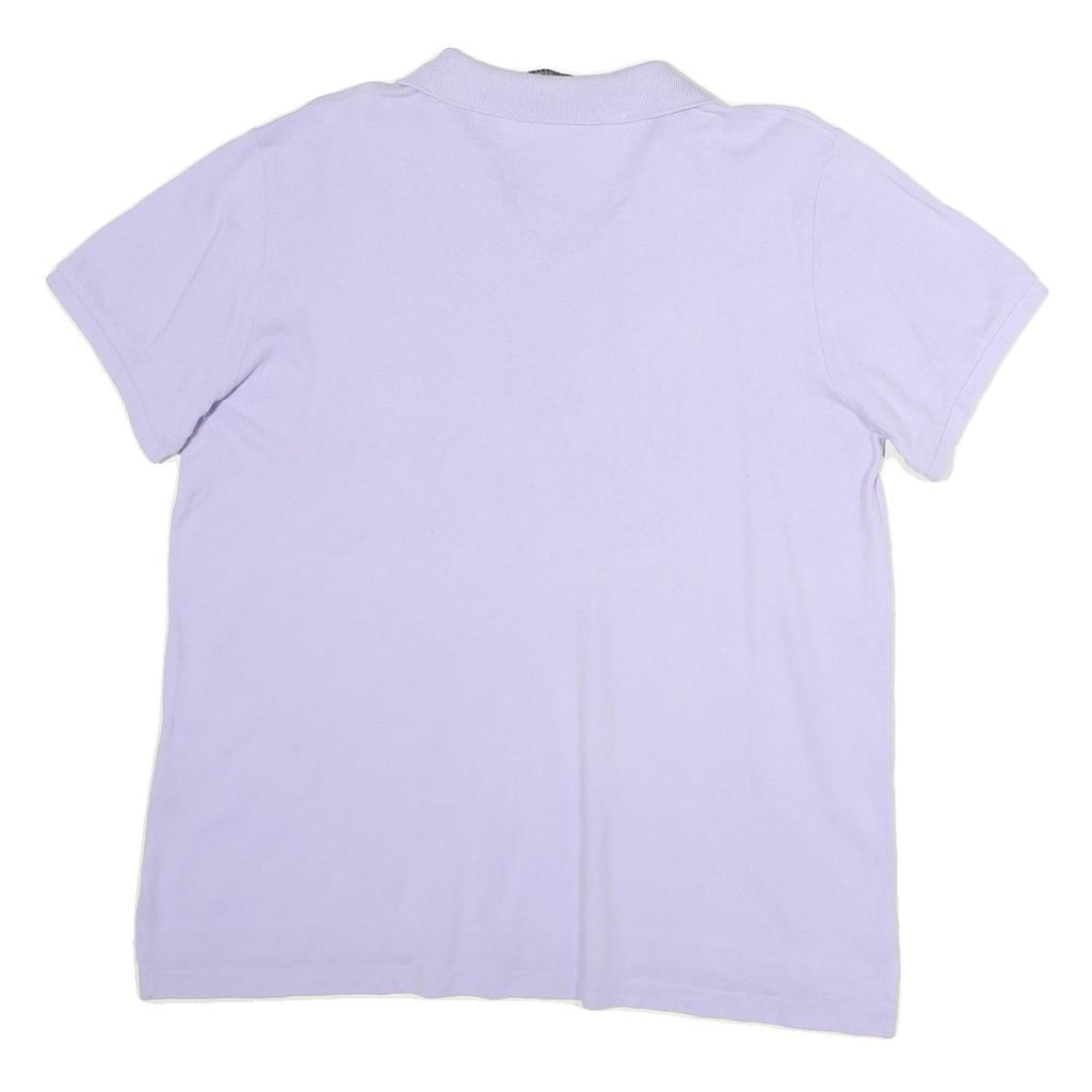 RALPH LAUREN Mens Lavender Short Sleeve Plain XL Cotton Polo Shirt Classic Style
