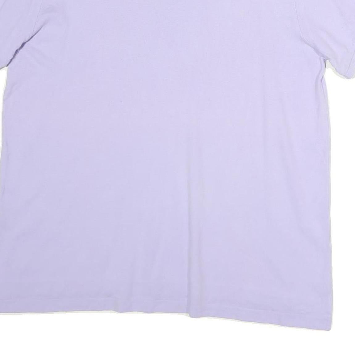 RALPH LAUREN Mens Lavender Short Sleeve Plain XL Cotton Polo Shirt Classic Style