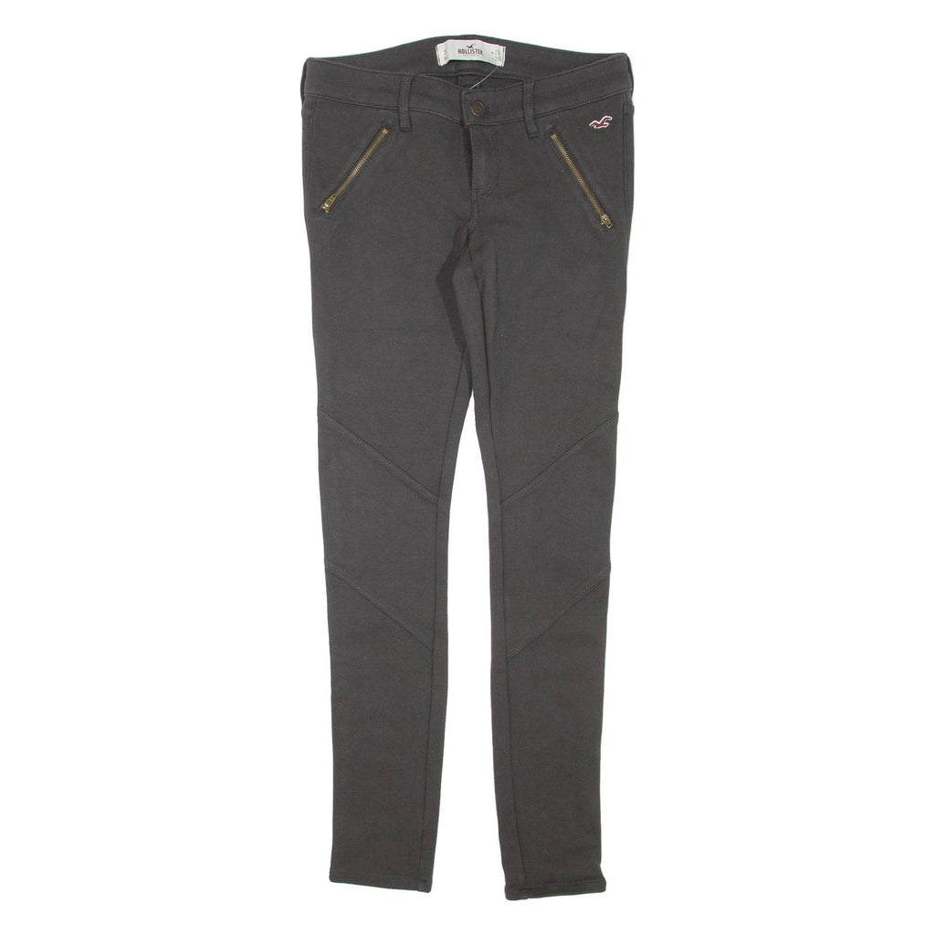 HOLLISTER Womens Trousers Grey Regular Skinny W26 L29