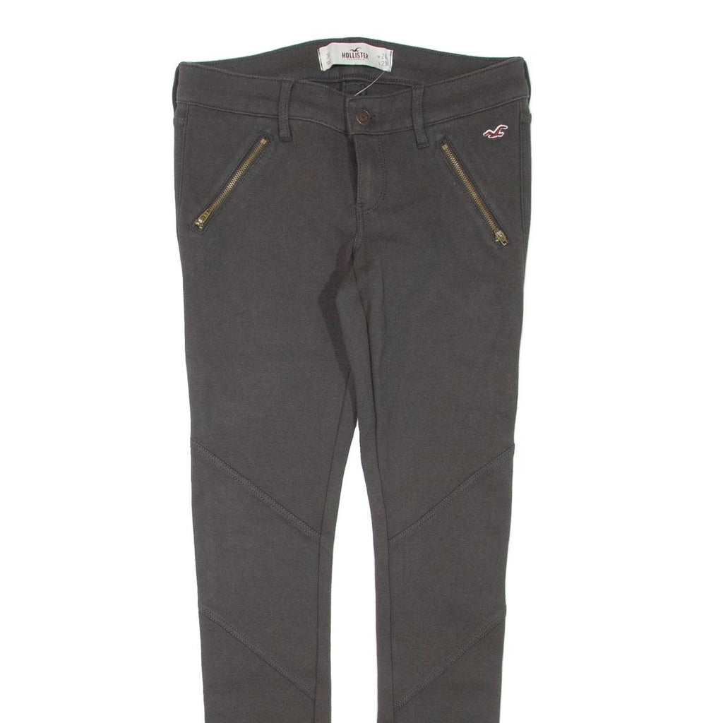 HOLLISTER Womens Trousers Grey Regular Skinny W26 L29
