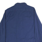 NAUTICA Mens Blue Classic Fit Stretch Cotton Shirt L Button-Down Collar Casual