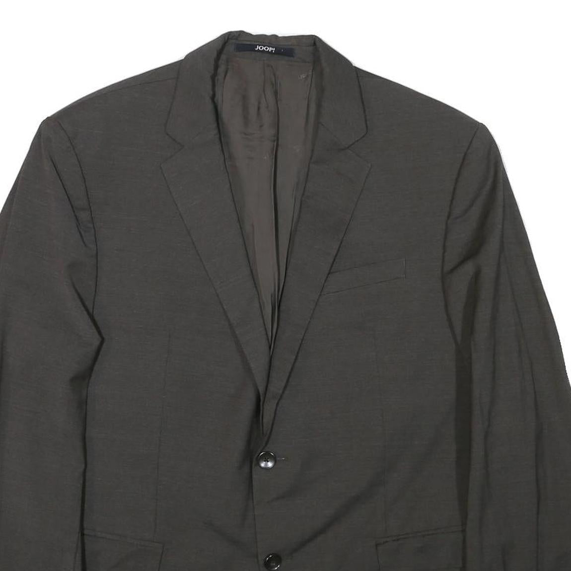 JOOP Mens Grey Wool Blend Blazer Tailored Button M Classic Formal Jacket