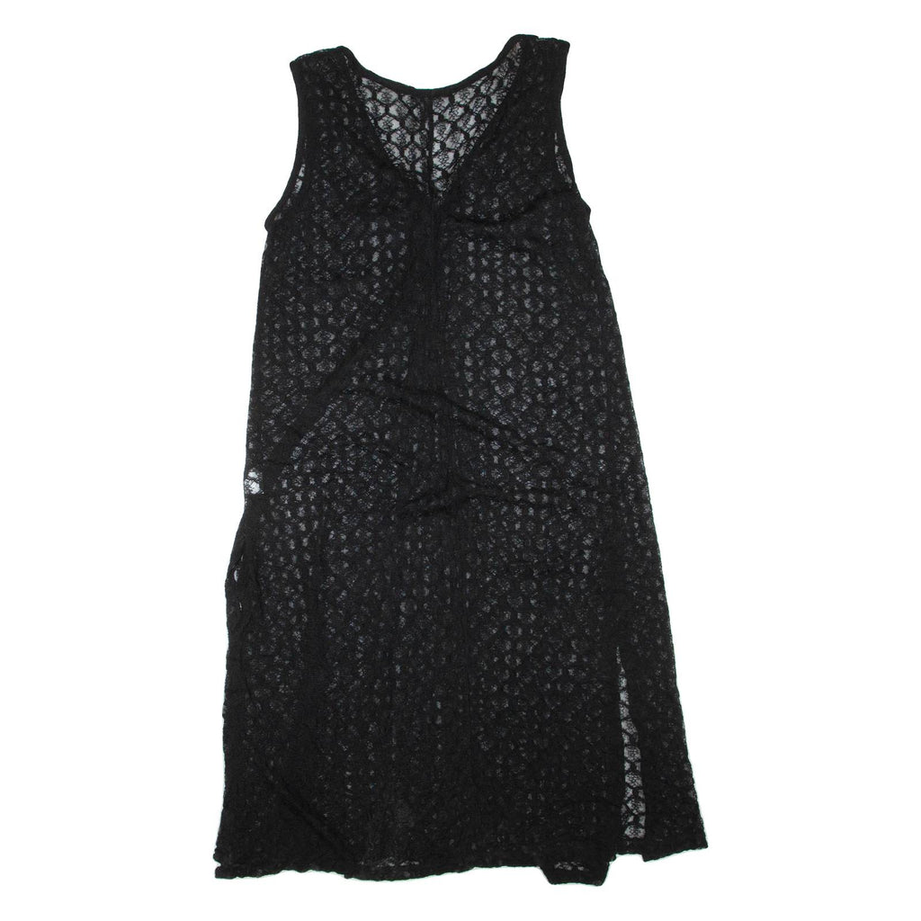 CKONTOVA Womens Shift Dress Black Sleeveless Midi L