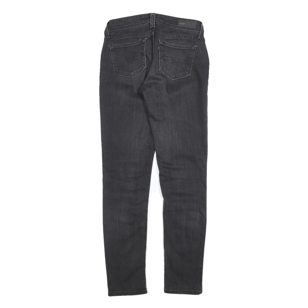 LEVI'S Womens Slim Black Denim Slim Skinny Jeans Cotton Blend W30 L29 Stylish