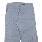 Womens Blue Casual Cotton Blend Cargo Shorts L W31 Comfortable Summer Wear