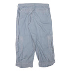 Womens Blue Casual Cotton Blend Cargo Shorts L W31 Comfortable Summer Wear