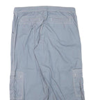 Womens Blue Casual Cotton Blend Cargo Shorts L W31 Comfortable Summer Wear