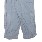 Womens Blue Casual Cotton Blend Cargo Shorts L W31 Comfortable Summer Wear