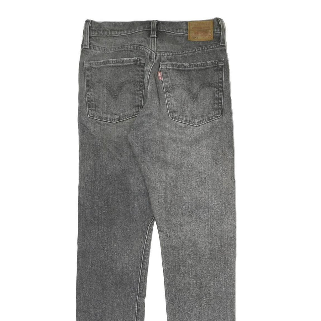 LEVI'S 501S Womens Jeans Grey Slim Straight Denim Medium W25 L28 Button Closure