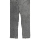 LEVI'S 501S Womens Jeans Grey Slim Straight Denim Medium W25 L28 Button Closure