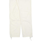 NAPAPIJRI Womens White Polyester Blend Regular Fit Straight Trousers W32 L32 Zip