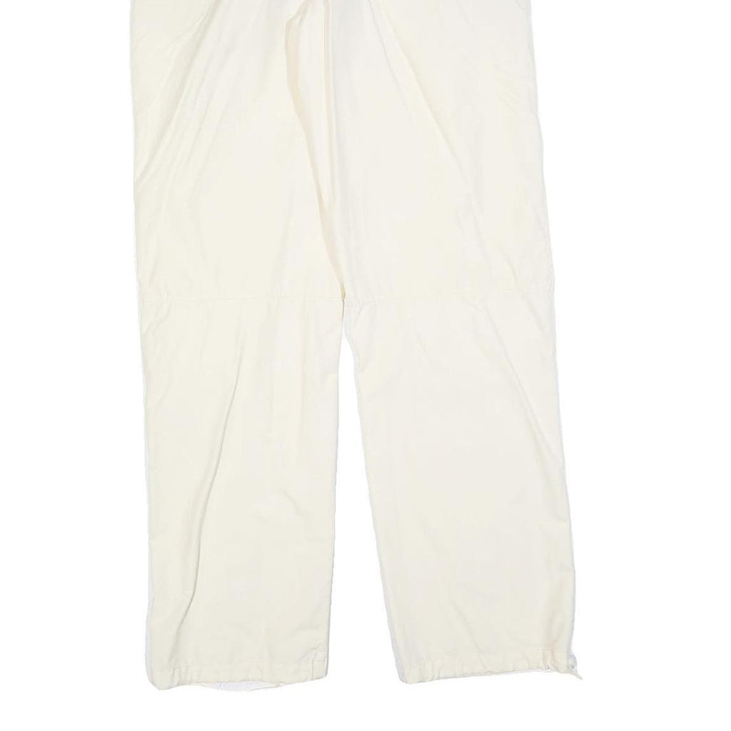 NAPAPIJRI Womens White Polyester Blend Regular Fit Straight Trousers W32 L32 Zip