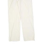 NAPAPIJRI Womens White Polyester Blend Regular Fit Straight Trousers W32 L32 Zip