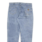 CARHARTT Mens Relaxed Blue Denim Light W40 L34 Zip Jeans Casual Workwear