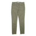 LEVI'S Womens Cotton Blend Olive Slim Skinny Trousers W26 L28 Casual