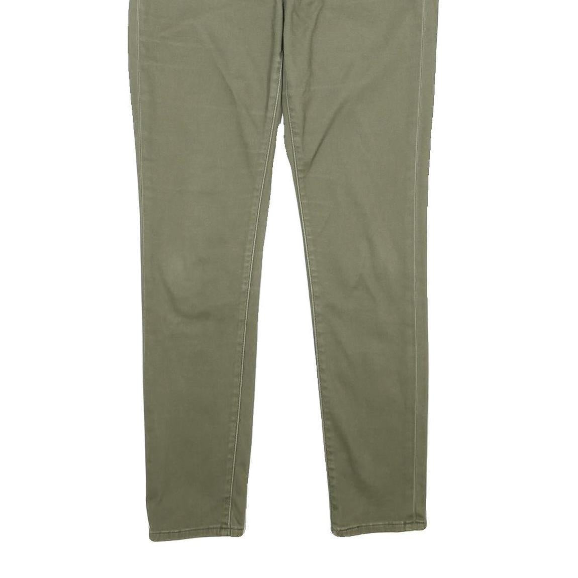 LEVI'S Womens Cotton Blend Olive Slim Skinny Trousers W26 L28 Casual
