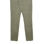 LEVI'S Womens Cotton Blend Olive Slim Skinny Trousers W26 L28 Casual